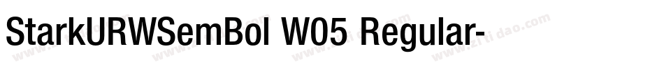 StarkURWSemBol W05 Regular字体转换